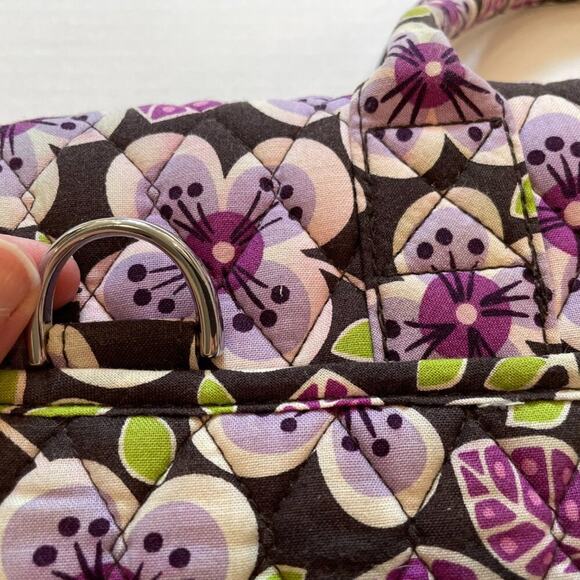 Vera Bradley Floral Cotton Hard Shell Laptop Case in Plum Petals Print 12 x 17 - Picture 12 of 12